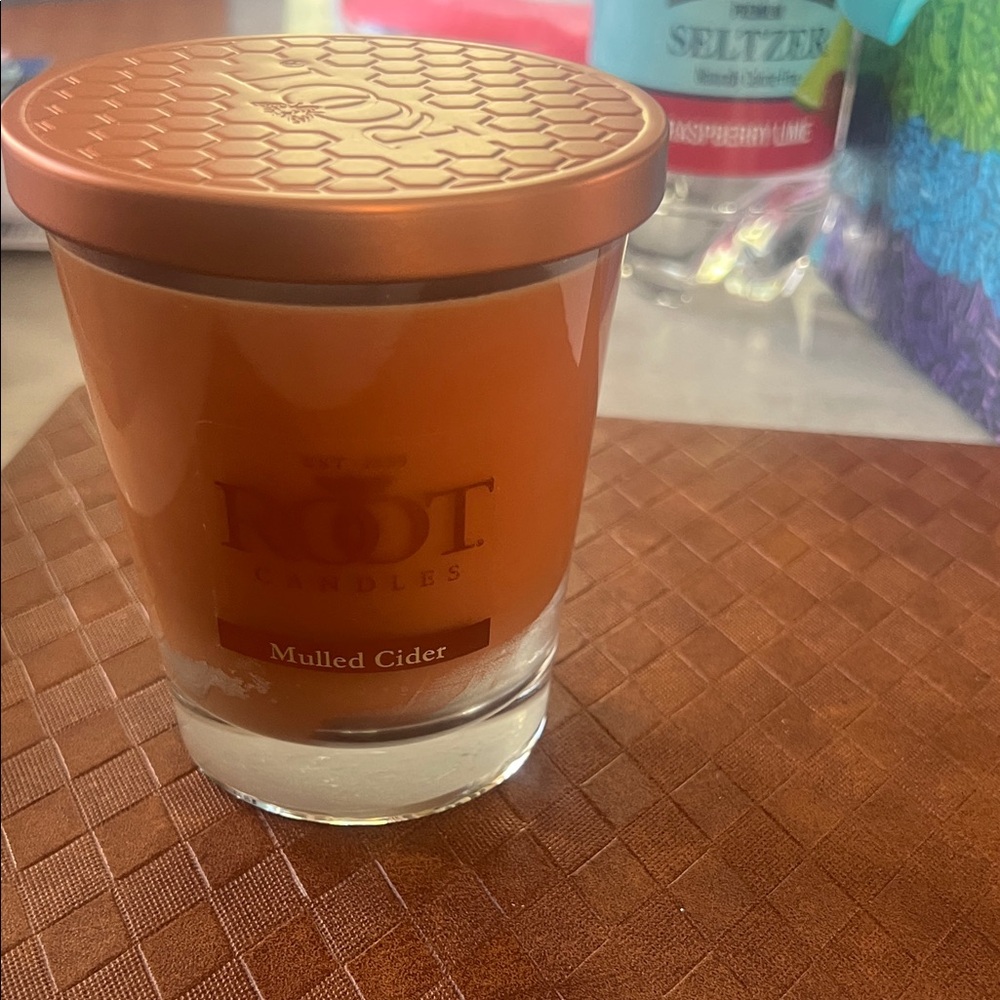 Mulled Cider Orange Glass Scented Candle